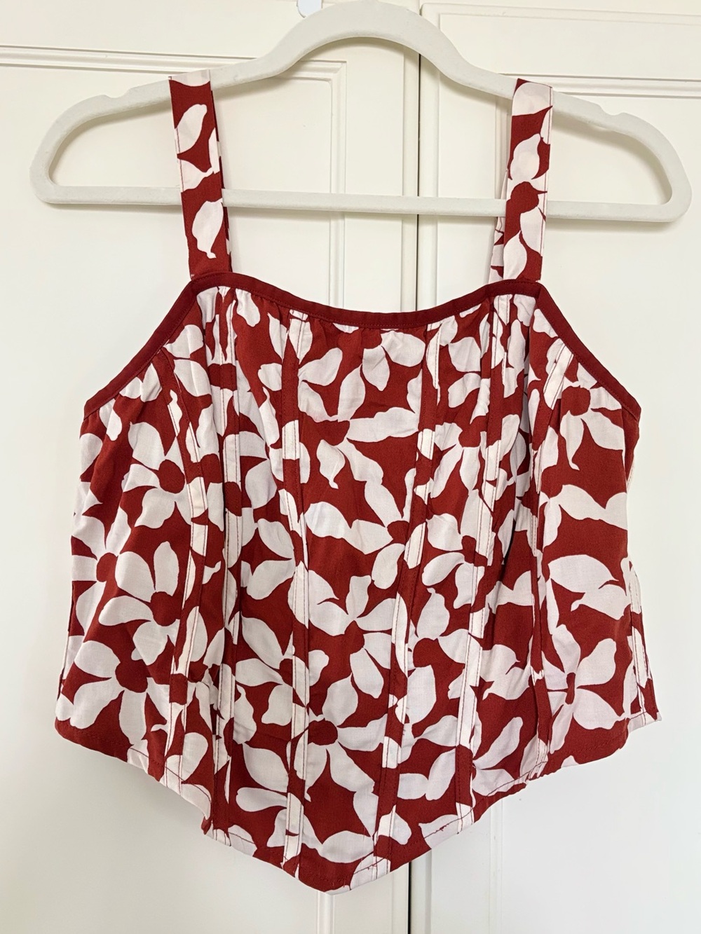 Torrid Corset Crop Tank 00 Rust NWT